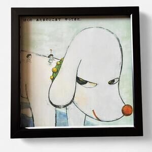 Nara Yoshimoto Nara art prints 9x9 framed contemporary Japanese artist artwork